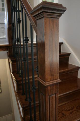 New stairs and railing